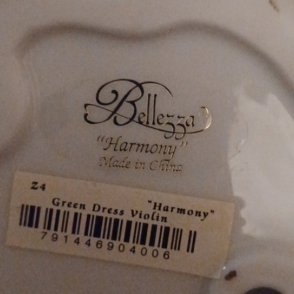 4/$60 Pink & Green Violin Angel Figurine - "Harmony" - Picture 7 of 7